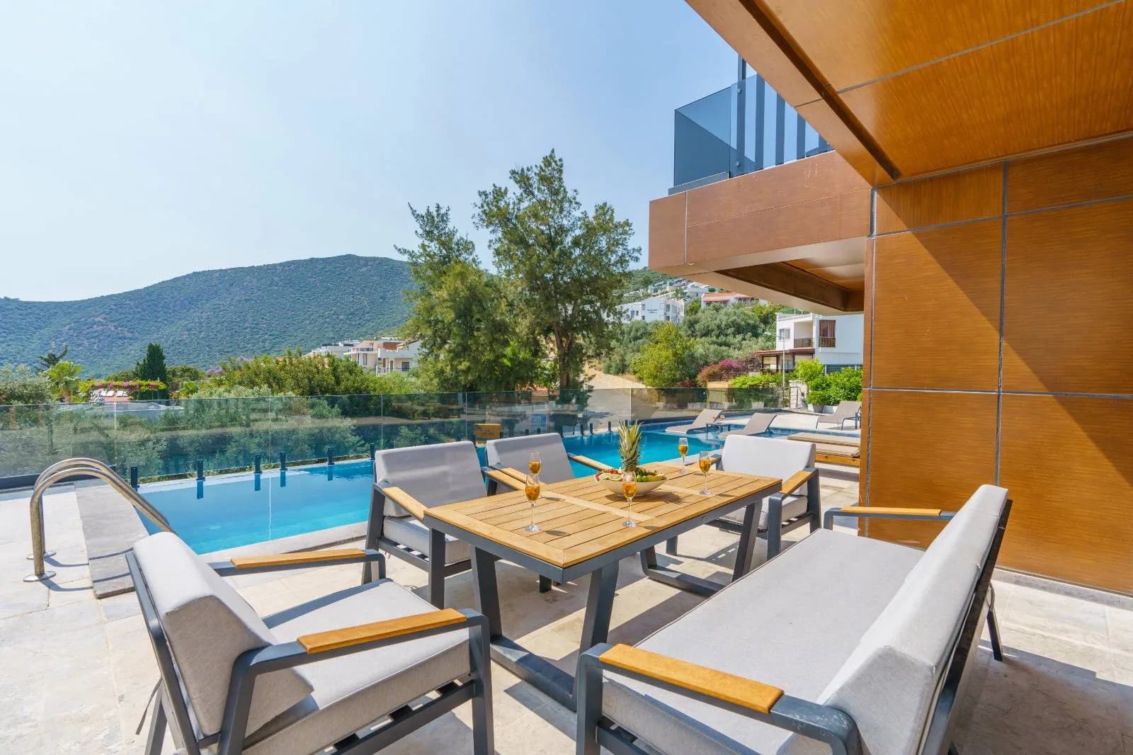 Kaş Kalamar Bölgesinde Muhteşem Manzaralı, Özel Havuzlu, 2+1 Villa görsel 3