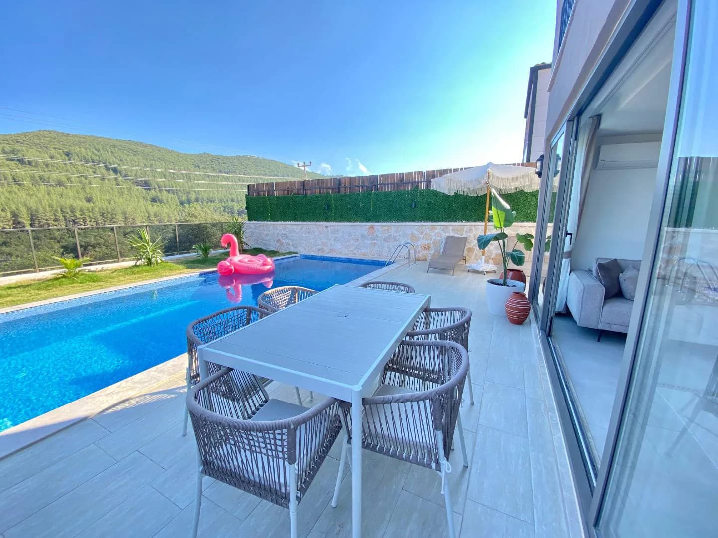 Kaş Çukurbağ'da Doğa Manzaralı, Özel Havuzlu, Kiralık Villa görsel 1
