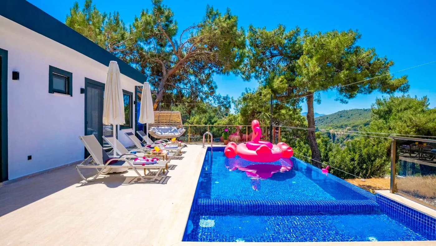 Kalkan Akbel'de Merkezi Konumda, Özel Havuzlu, Kiralık Villa görsel 2
