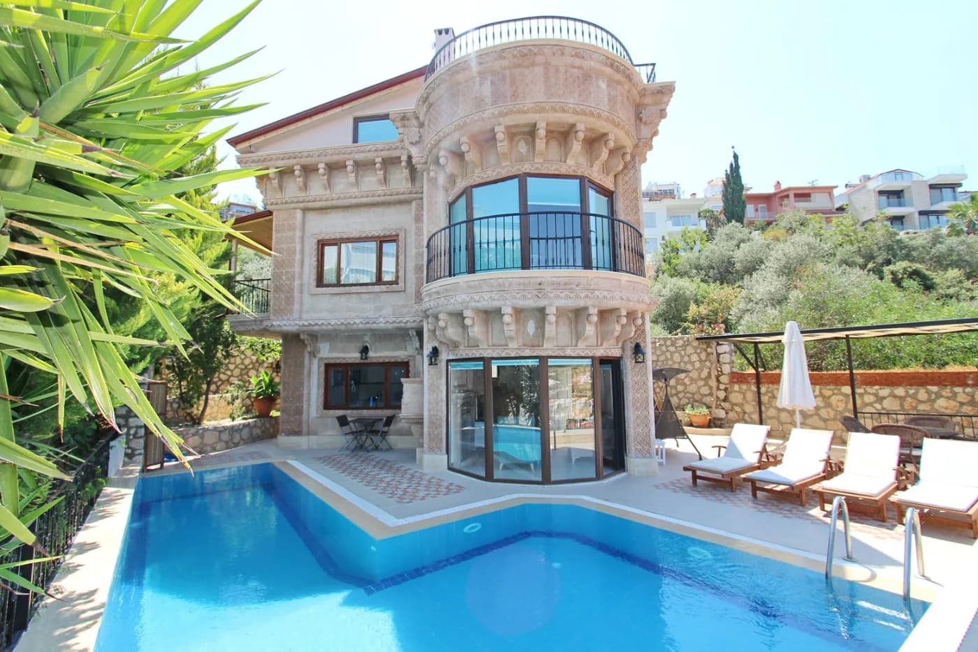 Kaş Kalkan'da Eşsiz Deniz Manzaralı, Özel Havuzlu, 3+1 Villa görsel 1