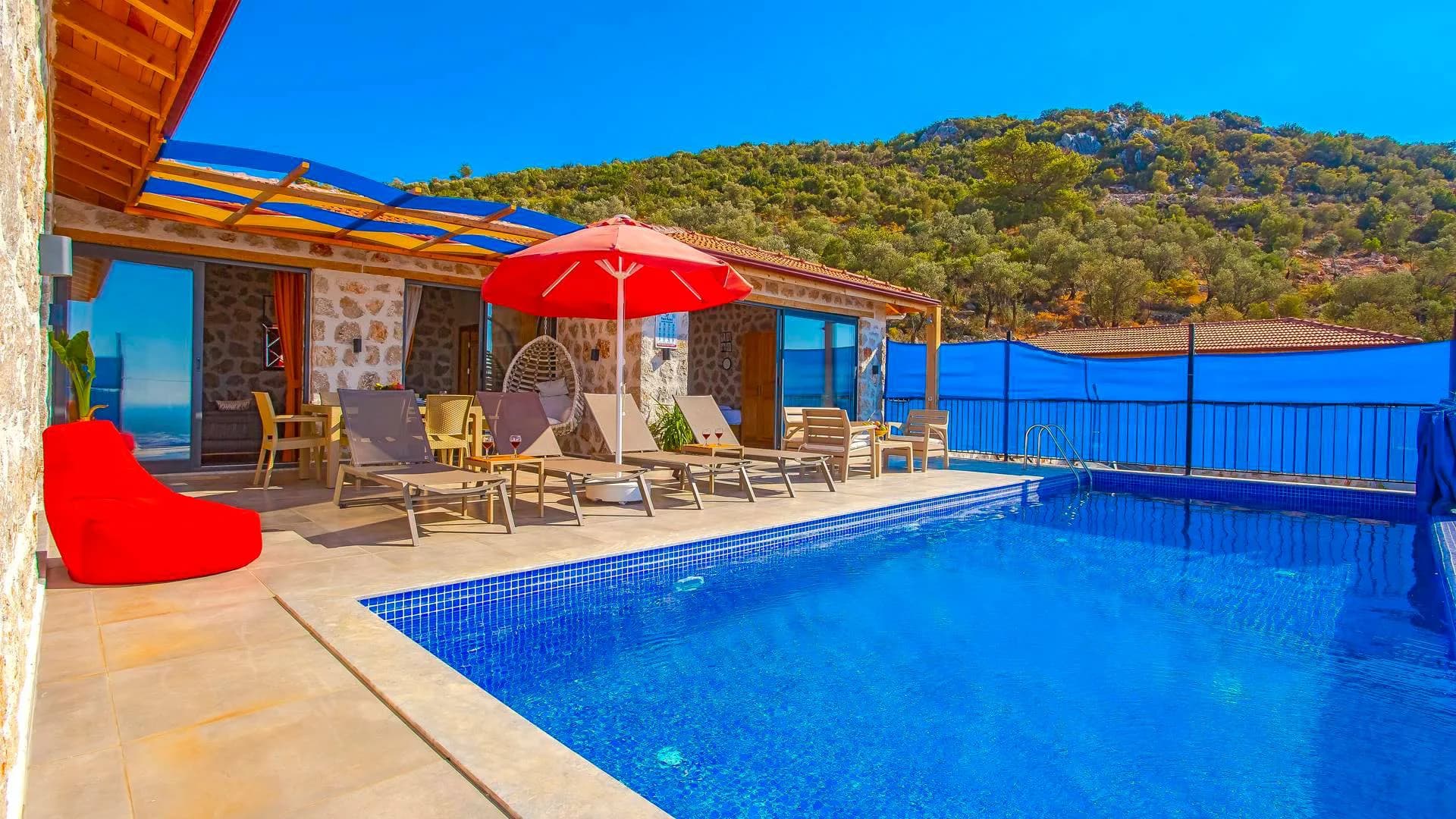 Kaş Yeşilköy'de Enfes Doğa İçerisinde, Özel Havuzlu, Kiralık Villa görsel 2
