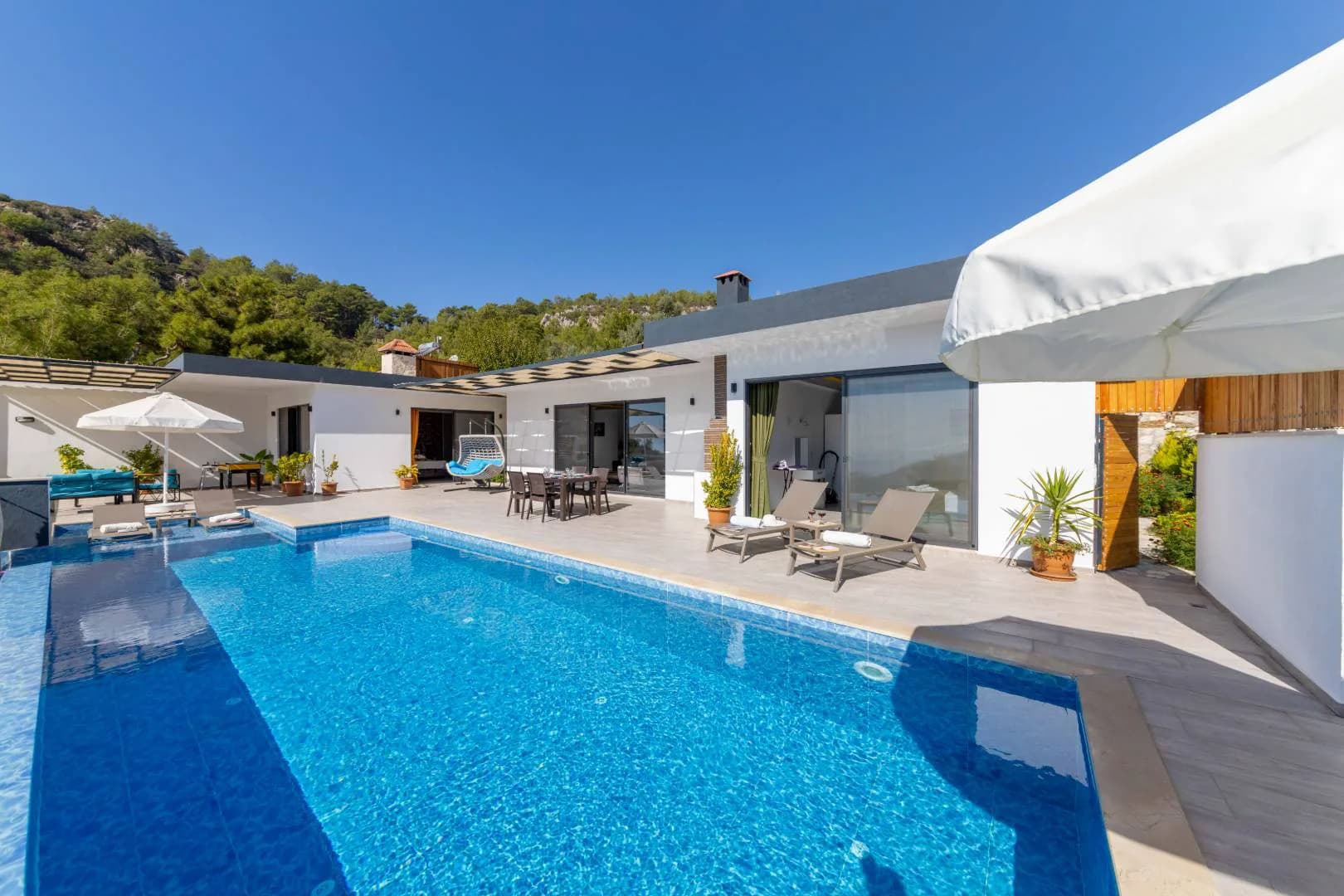 Kaş İslamlar'da Göz Alıcı Manzaralı, Özel Havuzlu, 4 Kişilik Villa görsel 1