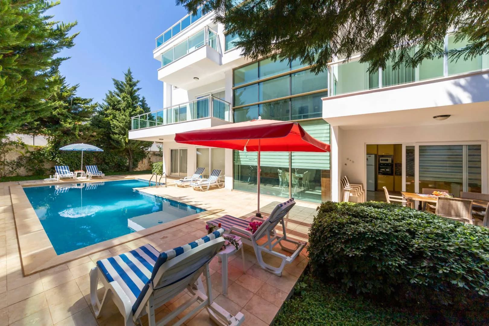 Kaş Kalkan'da Muhteşem Deniz Manzaralı, Özel Havuzlu, 6+1 Villa görsel 2