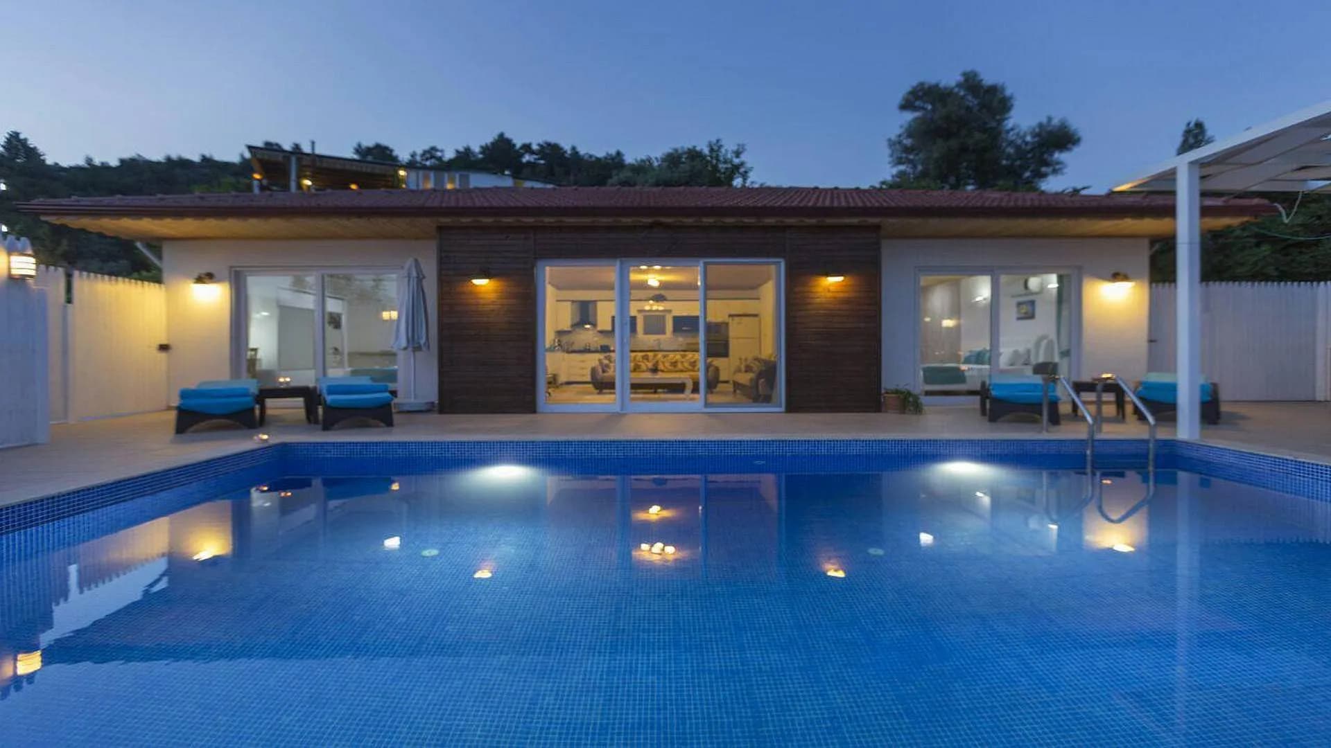 Kaş İslamlar'da Yemyeşil Doğada, Özel Havuzlu, Kiralık Villa görsel 3