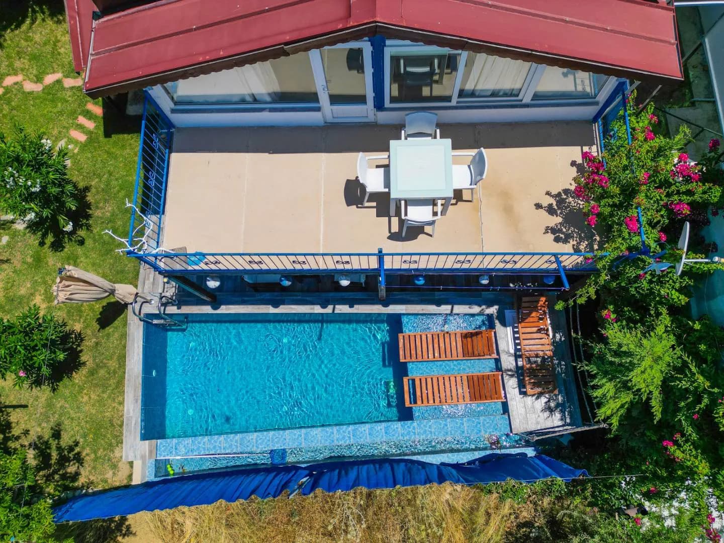 Fethiye Karaçulha'da Minimal Tasarımlı, Özel Havuzlu, Tatil Villası görsel 2