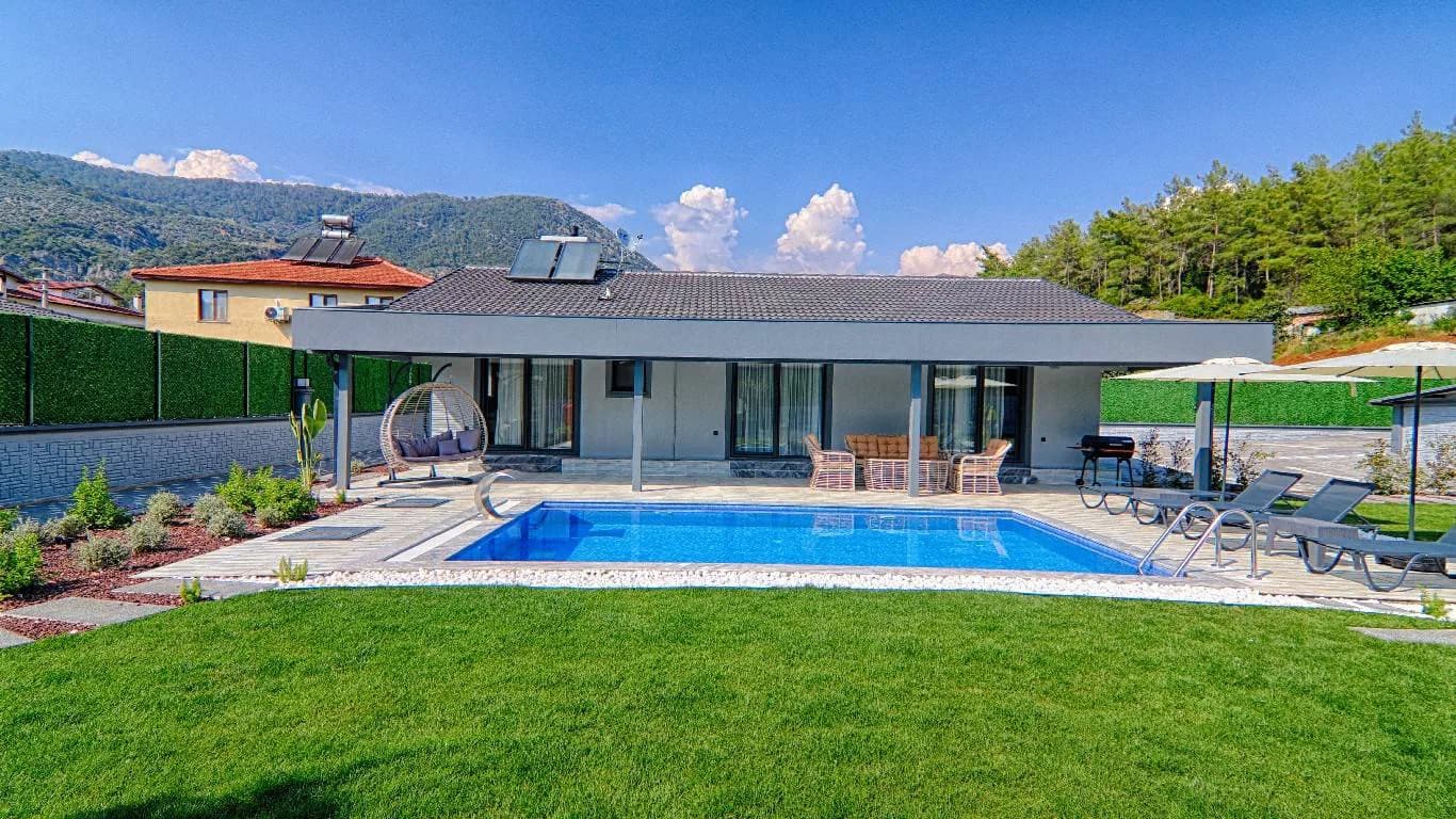 Fethiye İnlice'de Doğa İçerisinde, Özel Havuzlu, 4 Kişilik Villa görsel 1