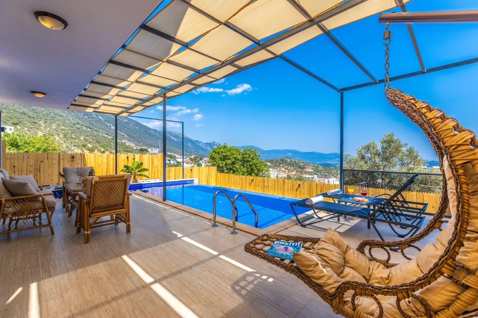 Kaş Gökseki'de Deniz Manzaralı, Özel Havuzlu, Jakuzili, Konforlu Villa görsel 2