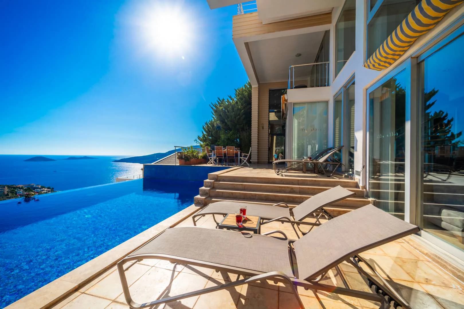 Kaş Kalkan'da Nefes Kesen Deniz Manzaralı, Özel Havuzlu, Kiralık Villa görsel 2