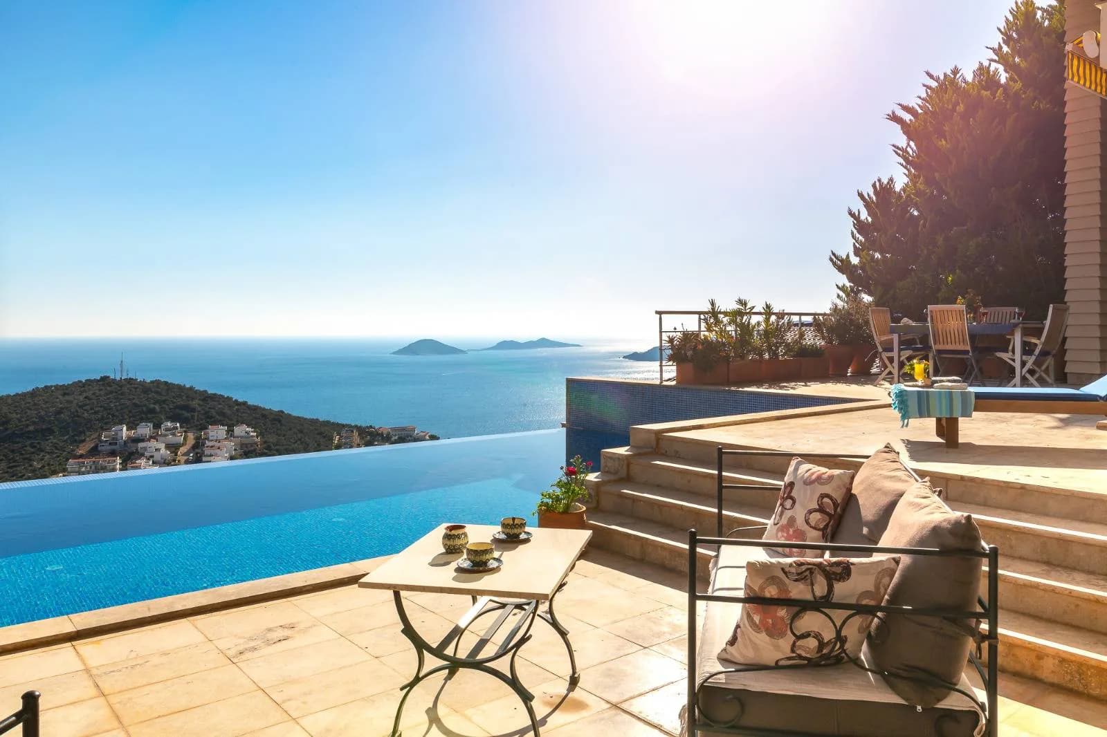 Kaş Kalkan'da Nefes Kesen Deniz Manzaralı, Özel Havuzlu, Kiralık Villa görsel 3
