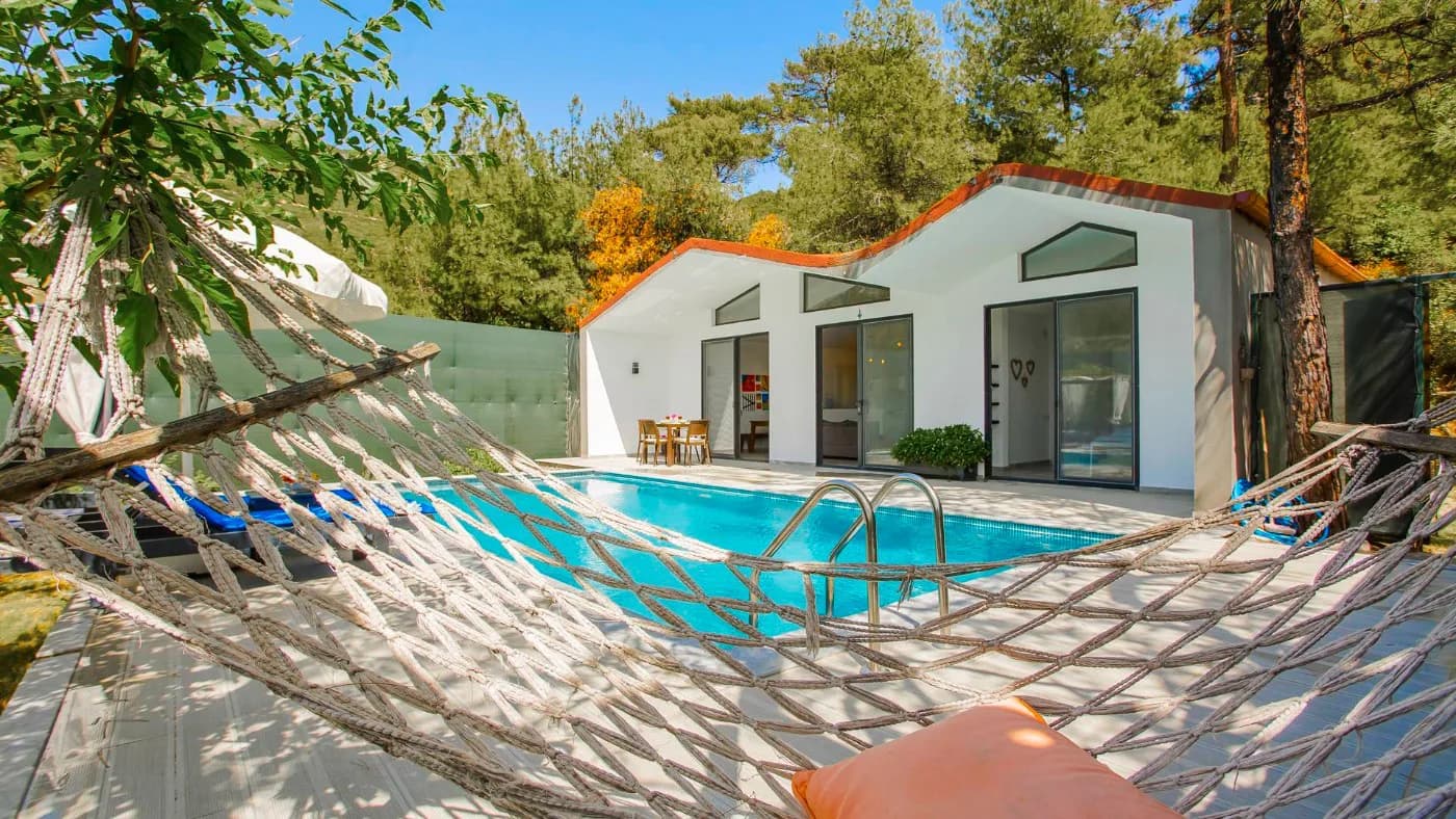 Kaş İslamlar'da Doğa İçerisinde, Özel Havuzlu, Romantik Villa görsel 1