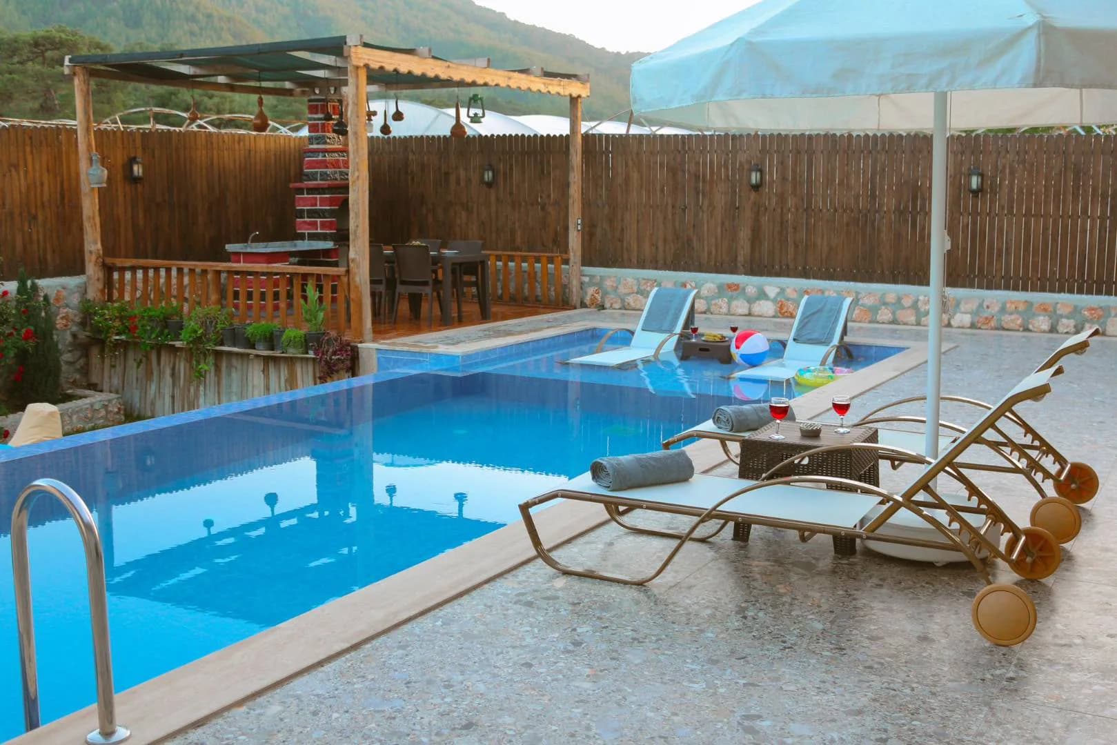 Kaş Sarıbelen'de Taş Mimarili, Özel Havuzlu, Jakuzili Villa görsel 3