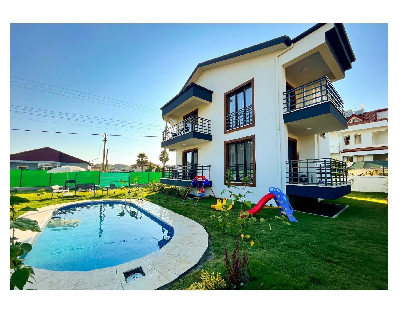 Fethiye Çiftlik'te Plaja Yürüme Mesafesinde, Özel Havuzlu, Kiralık Villa görsel 3