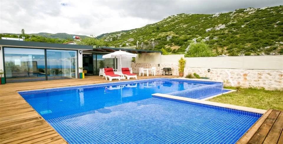 Kaş İslamlar'da Yeşilliklerle Dolu Doğada, Özel Havuzlu, Kiralık Villa görsel 1