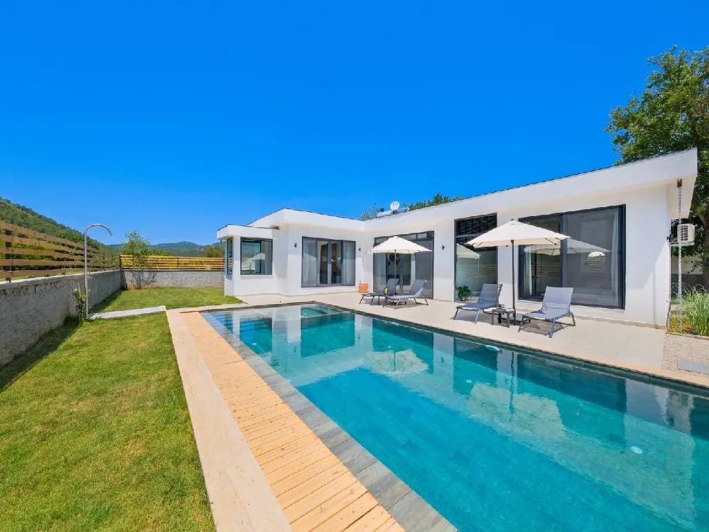 Fethiye Kayaköy'de Geniş Aileler İçin Uygun, Özel Havuzlu, Lüks Villa görsel 1