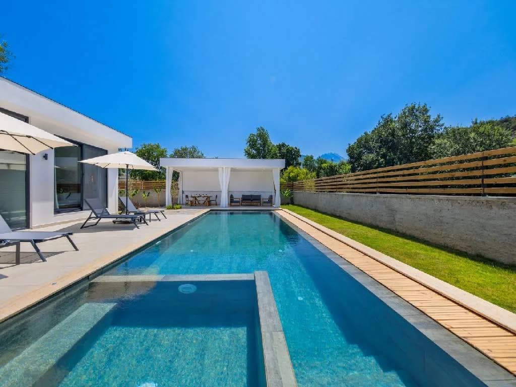 Fethiye Kayaköy'de Geniş Aileler İçin Uygun, Özel Havuzlu, Lüks Villa görsel 3