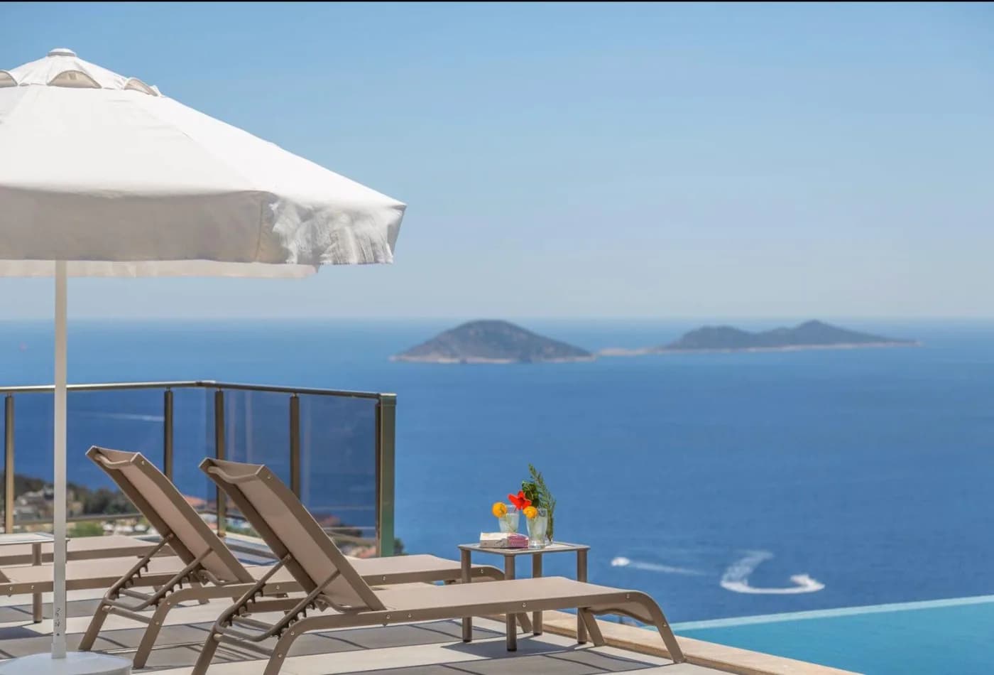 Kaş Kalkan'da Enfes Deniz Manzaralı, Özel Havuzlu, Romantik Villa görsel 3