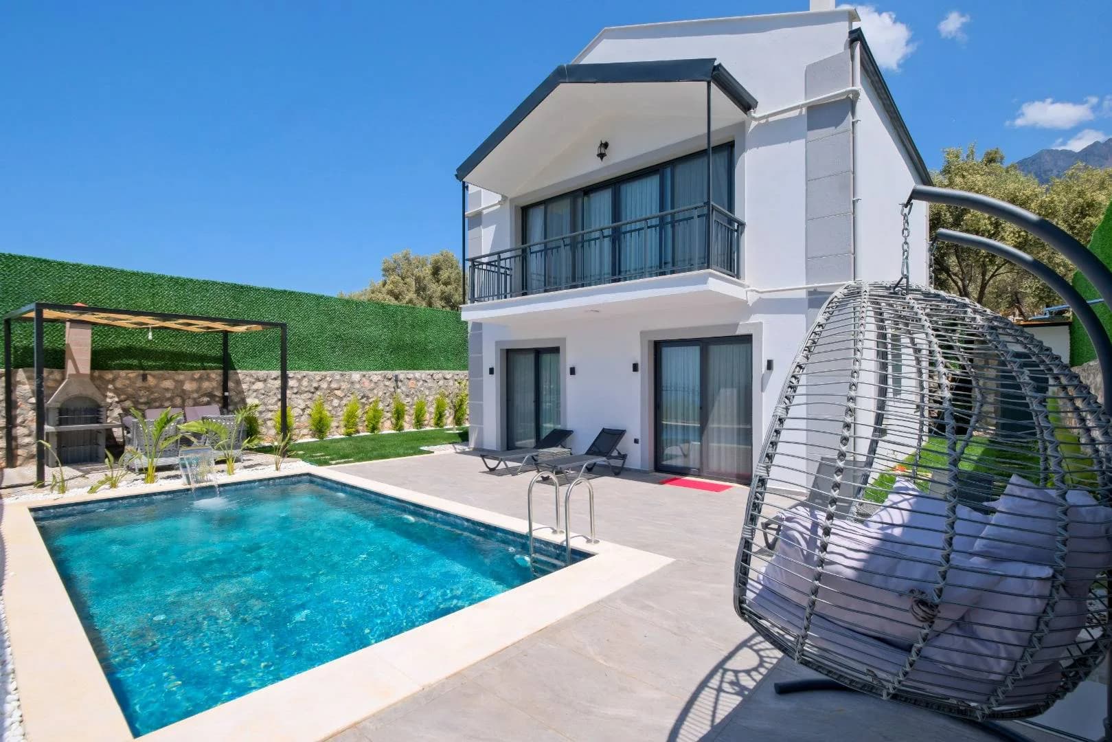 Fethiye Karaağaç'ta Doğa İçerisinde, Özel Havuzlu, Modern Villa görsel 1