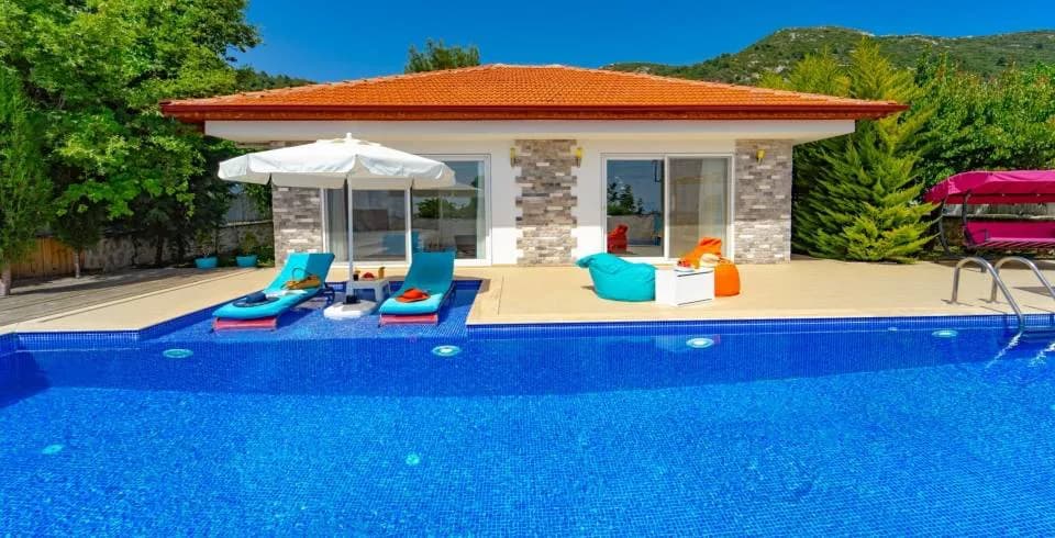 Kaş İslamlar'da Sessiz Konumda, Özel Havuzlu, Balayı Villası görsel 1