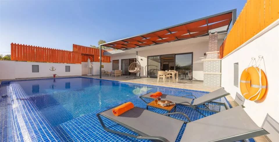 Kaş İslamlar'da Çiftlere Uygun, Özel Havuzlu, Estetik Villa görsel 2