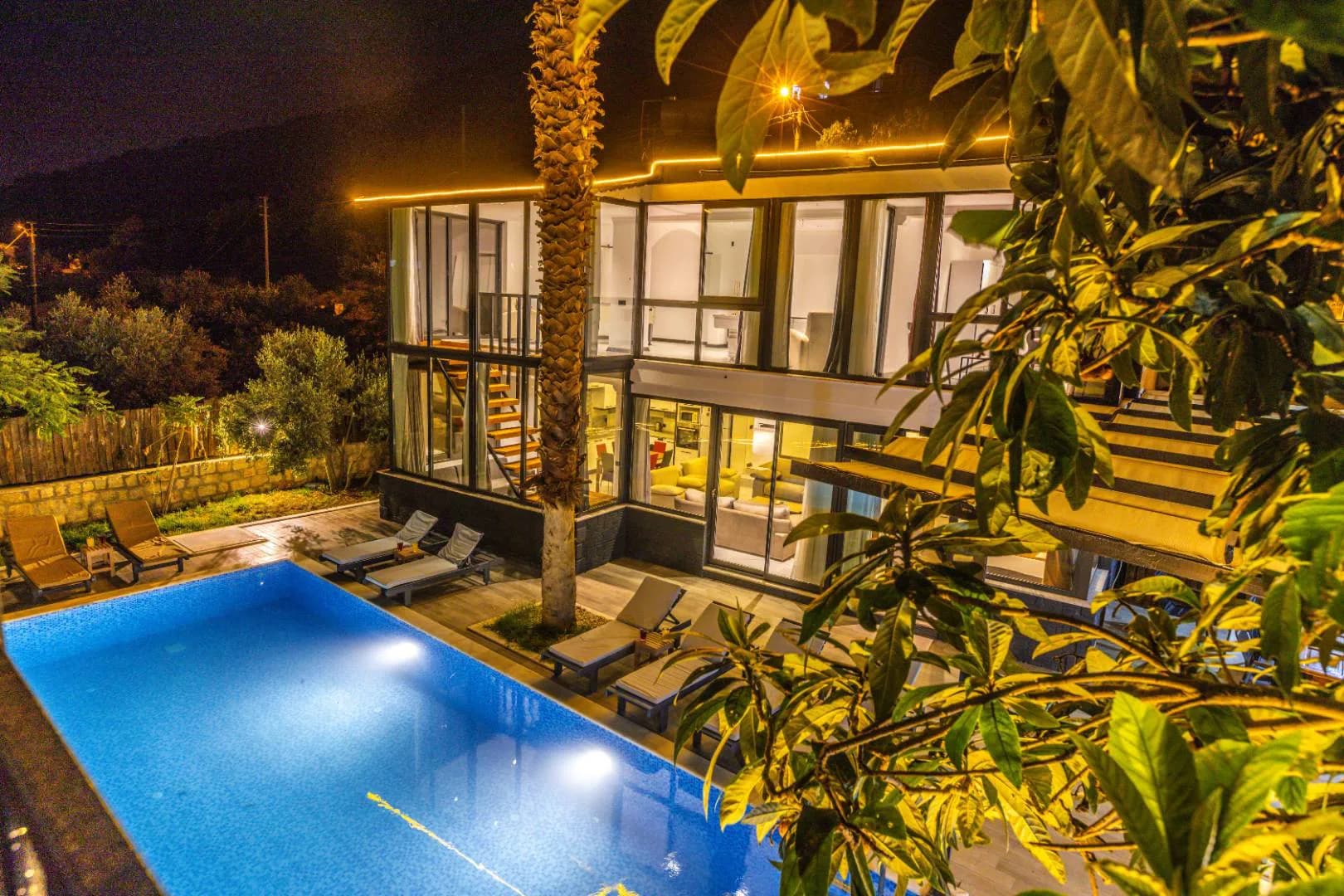 Kalkan Ulugöl'de Muhteşem Doğa İçerisinde, Jakuzili, Kiralık Villa görsel 1