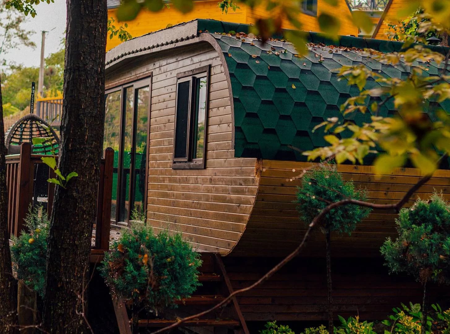 Sapanca Nailiye'de Minimalist Tasarımlı, Serinleme Havuzlu, Tiny House görsel 1