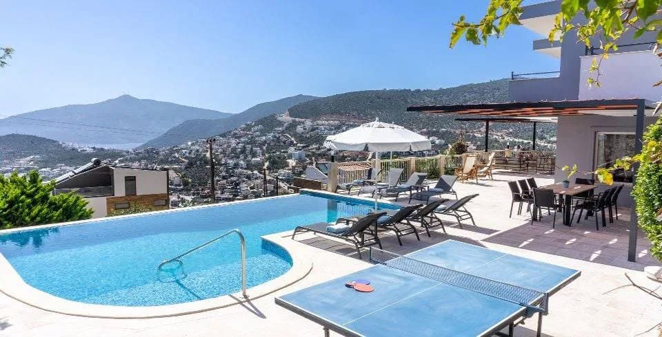 Kaş Kalkan'da Büyüleyici Deniz Manzaralı, Özel Havuzlu, Ferah Villa görsel 2