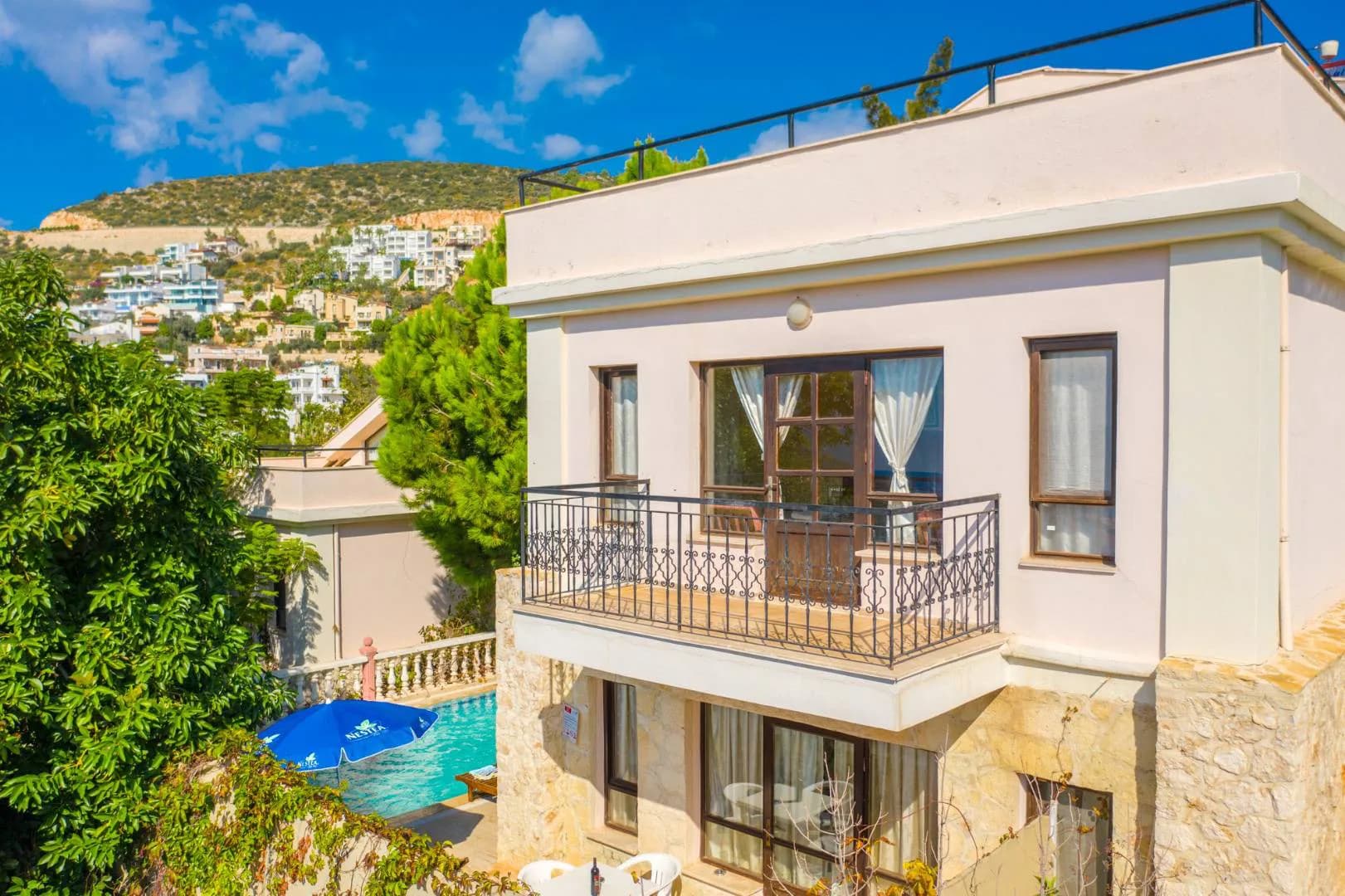Kaş Kalkan'da Enfes Doğa Manzaralı, Özel Havuzlu, 6 Kişilik Villa görsel 2