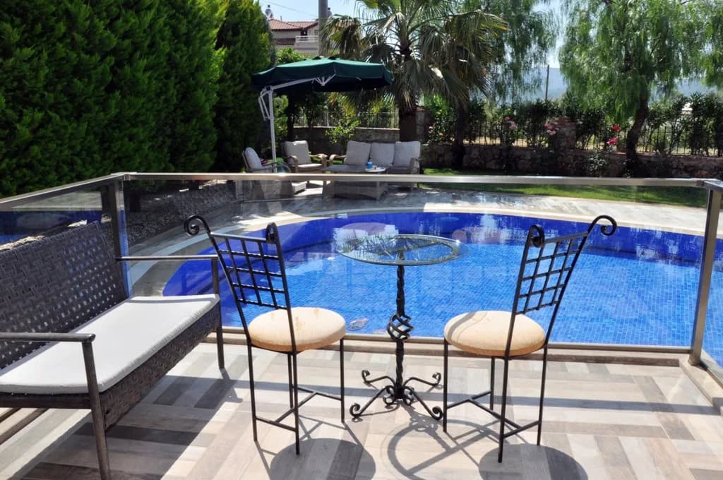 Fethiye Ölüdeniz'de Muhteşem Konumda, Özel Havuzlu, Taş Villa görsel 3