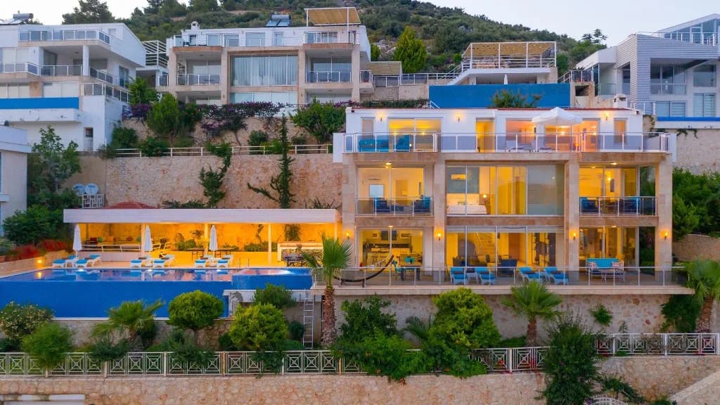 Kaş Kalkan'da Eşsiz Deniz Manzaralı, Özel Havuzlu, Jakuzili Villa görsel 1