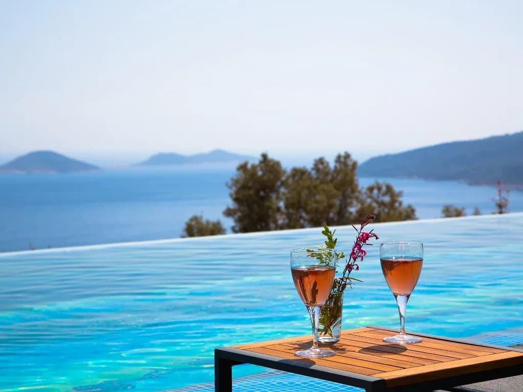 Kaş Kalkan'da Muhteşem Deniz Manzaralı, Sonsuzluk Havuzlu, Lüks Villa görsel 1