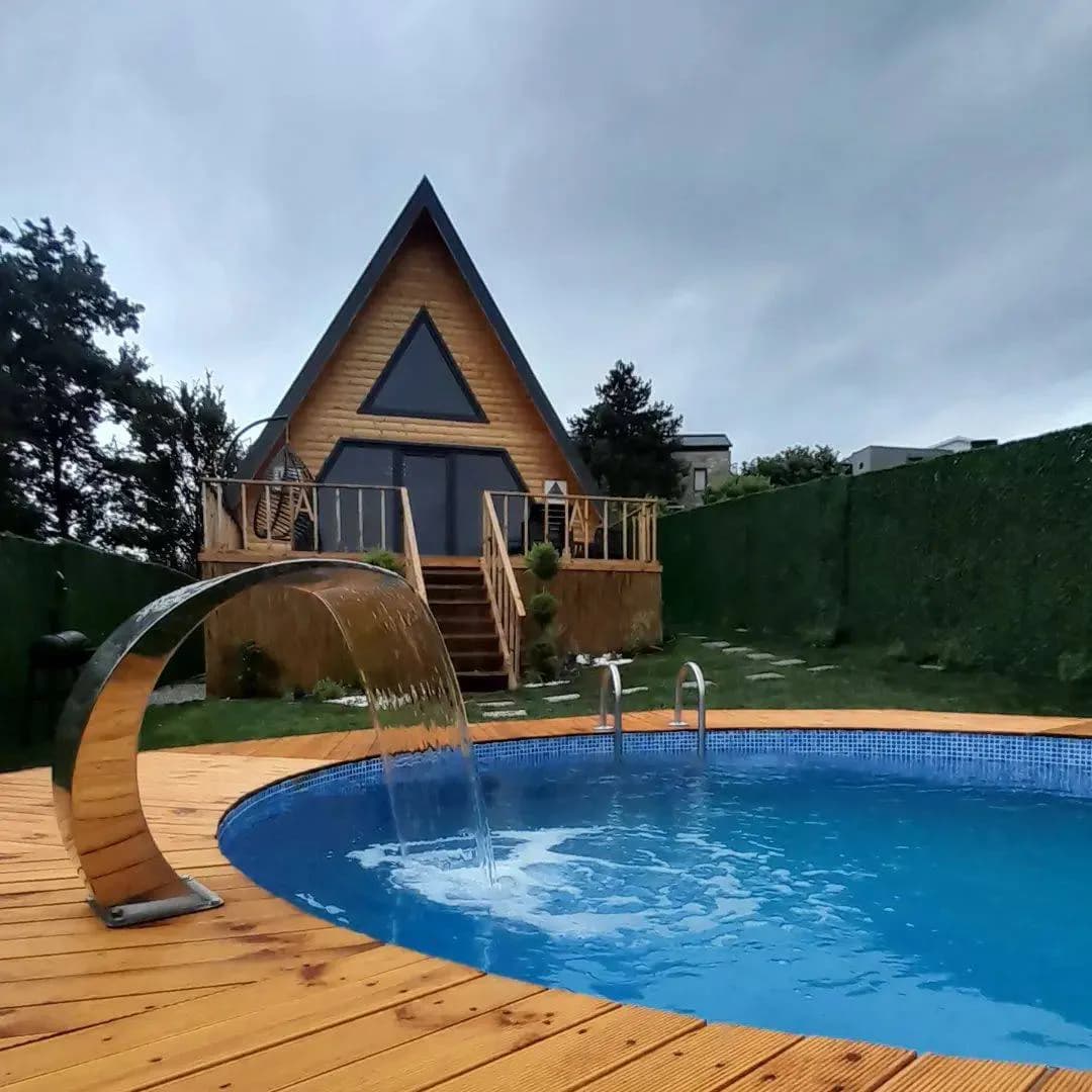 Sapanca Ünlüce'de Elverişli Konumda, Isıtmalı Havuzlu, Lüks Bungalov görsel 2
