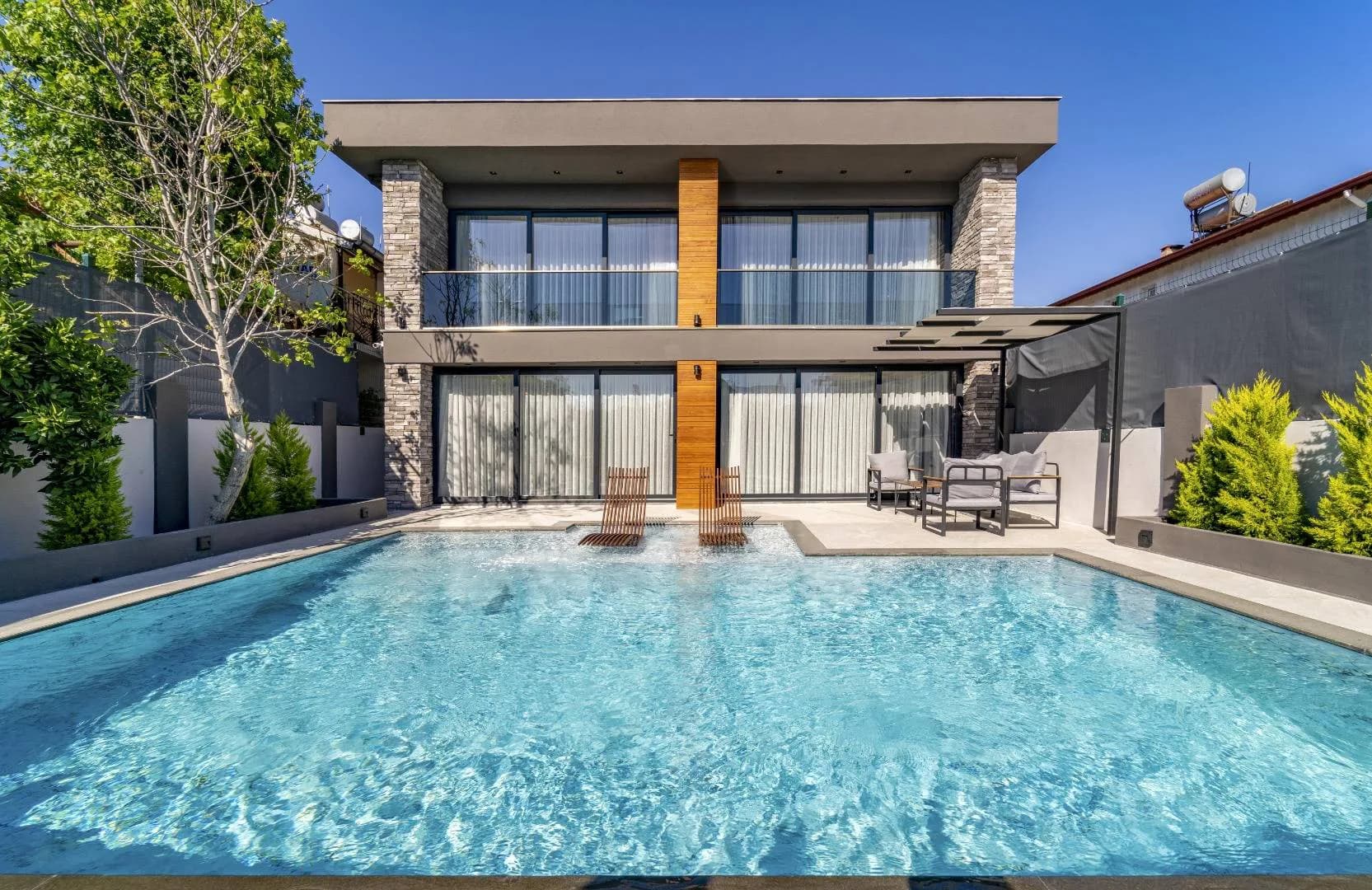Fethiye Yeni'de Modern Tasarımlı, Özel Havuzlu, 8 Kişilik Villa görsel 1