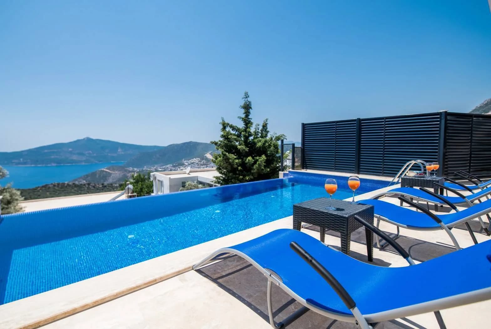 Kalkan Kördere'de Harika Deniz Manzaralı, Özel Havuzlu, Modern Villa görsel 3