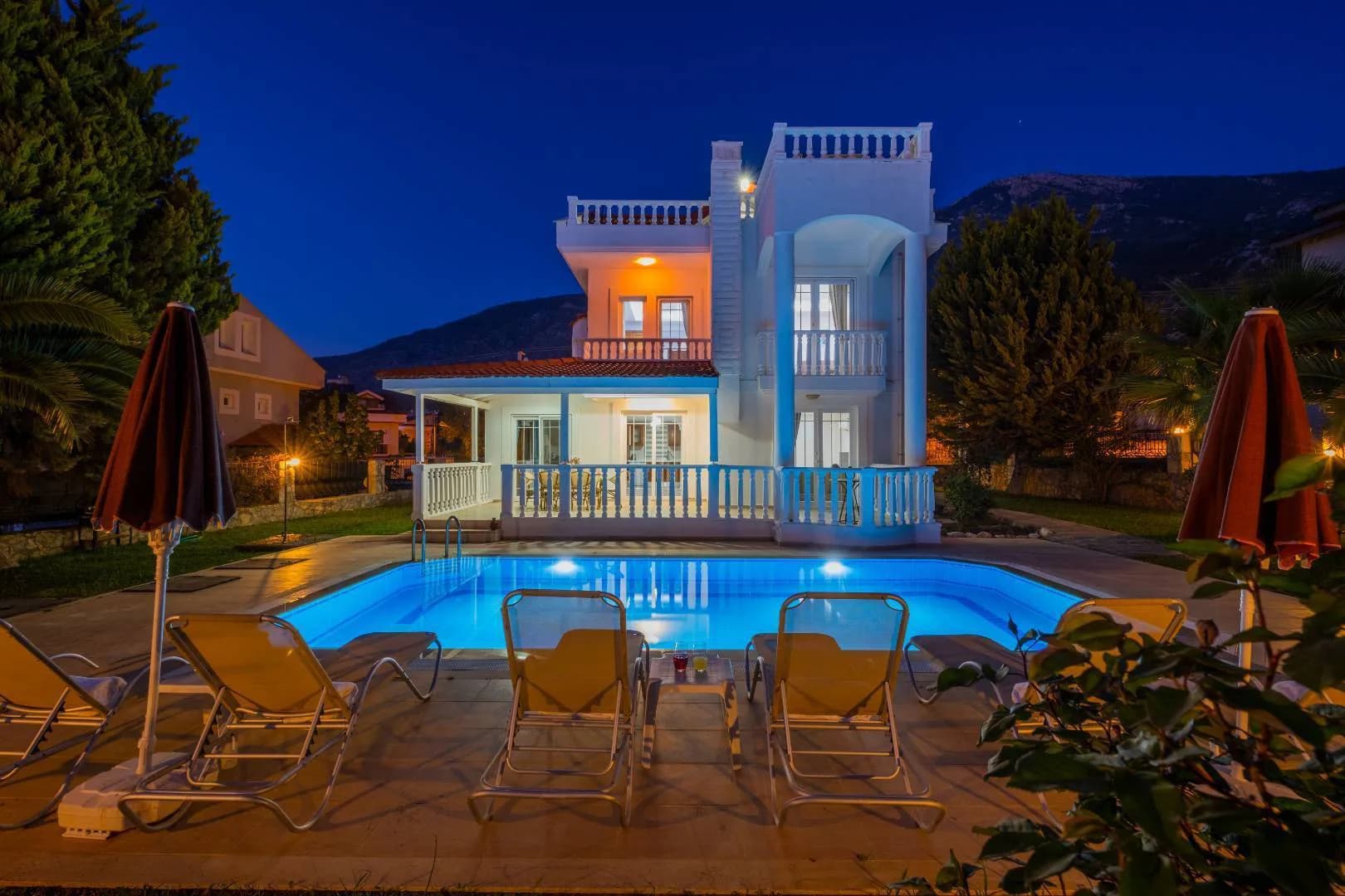 Fethiye Ovacık'ta Panoramik Orman Manzaralı, Özel Havuzlu, Lüks Villa görsel 1