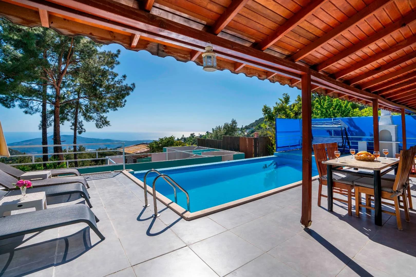Kaş İslamlar'da Muhteşem Orman Manzaralı, Özel Havuzlu, Kiralık Villa görsel 3
