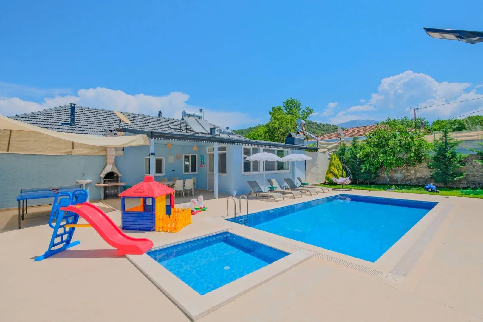 Muğla Fethiye'de Yeşillikler İçerisinde, Özel Havuzlu, Kiralık Villa görsel 1