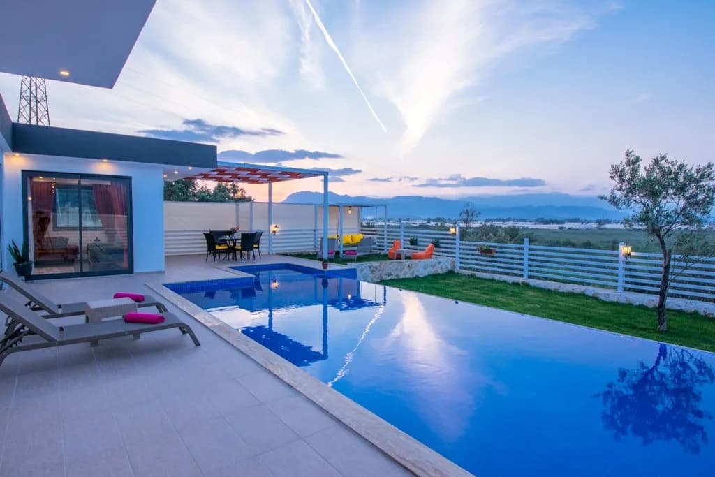 Kalkan Patara'da Doğayla İç İçe, Açık ve Kapalı Havuzlu, Bahçeli Villa görsel 1