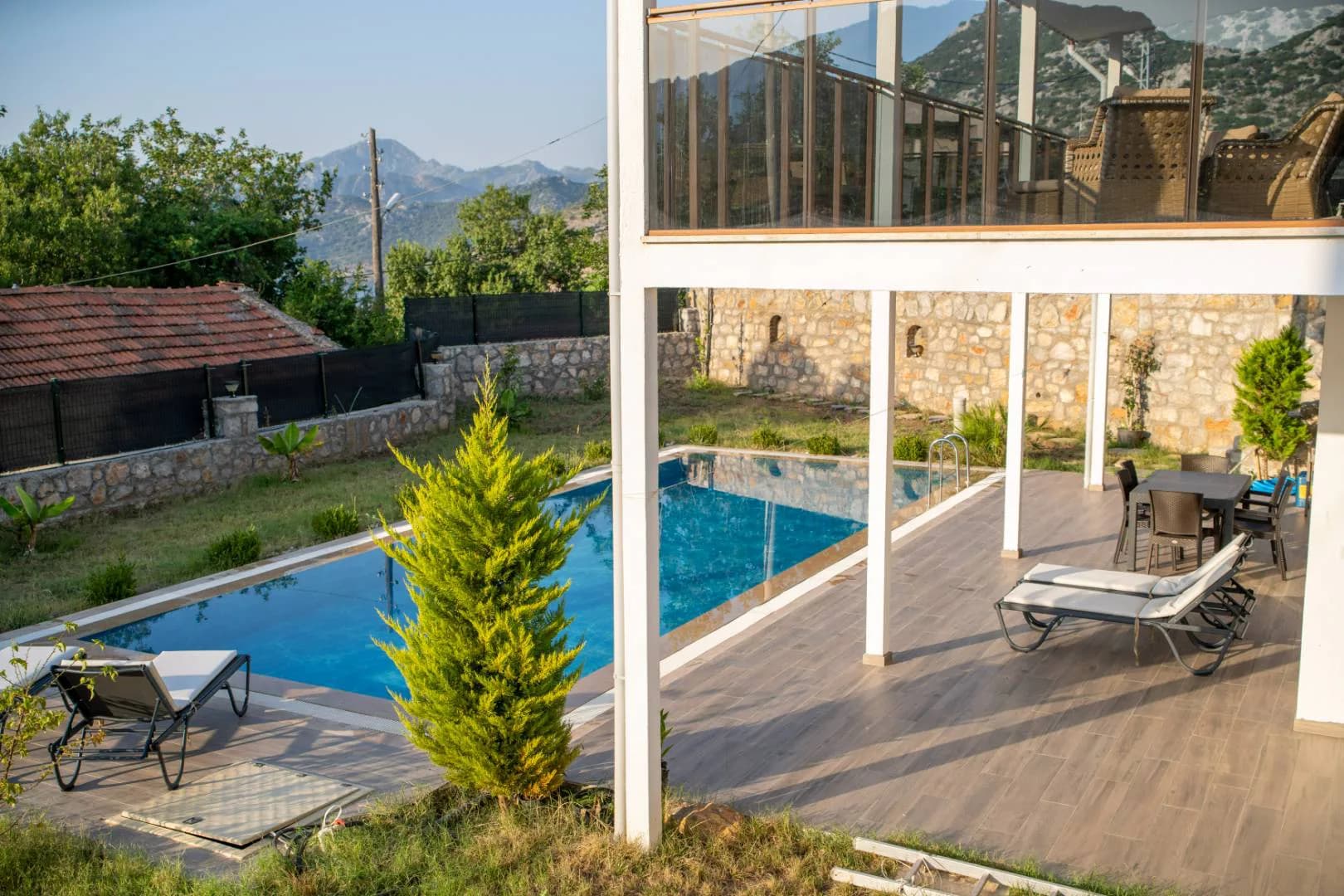 Marmaris Selimiye'de Deniz Manzaralı, Özel Havuzlu, 6 Kişilik Villa görsel 2