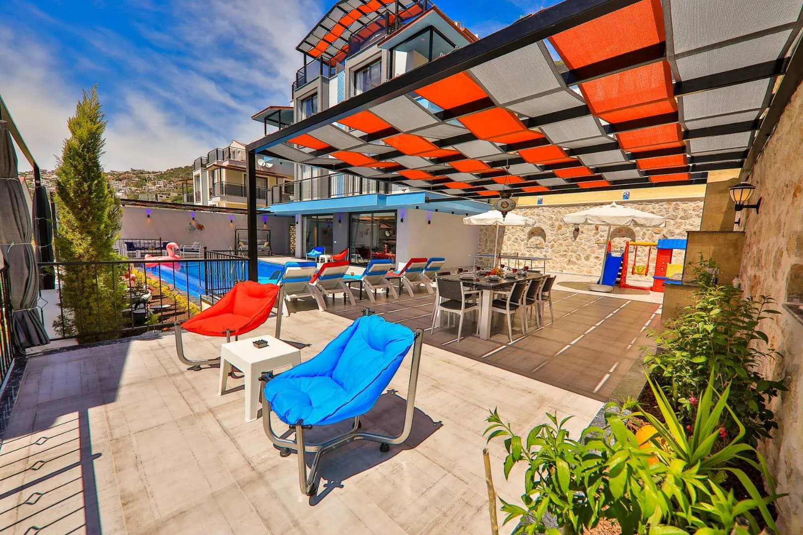 Kaş Kalkan'da Panoramik Deniz Manzaralı, Özel Havuzlu, Modern Villa görsel 3