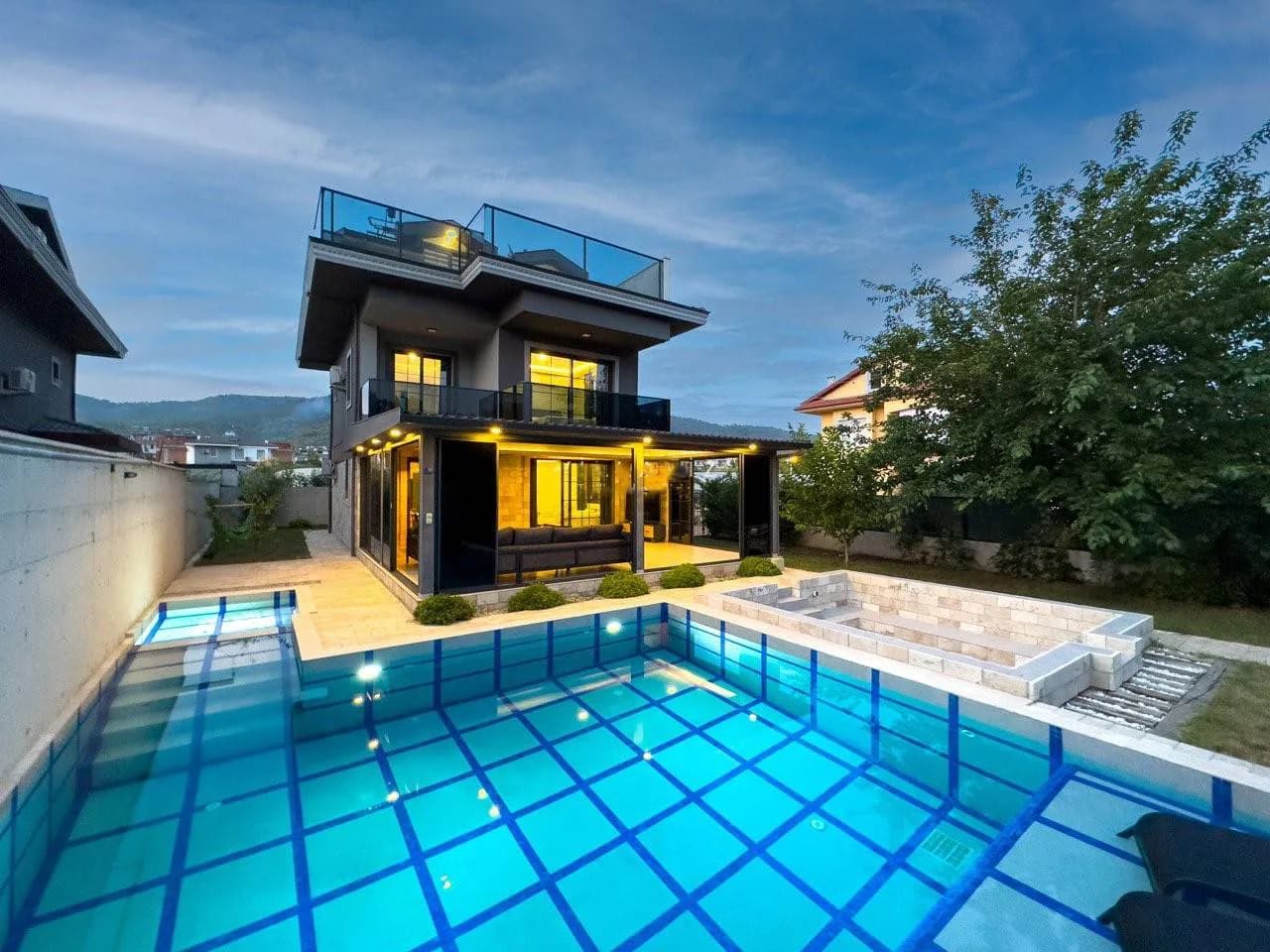 Muğla Fethiye'de Kalabalık Ailelere Uygun, Özel Havuzlu, Lüks Villa görsel 1