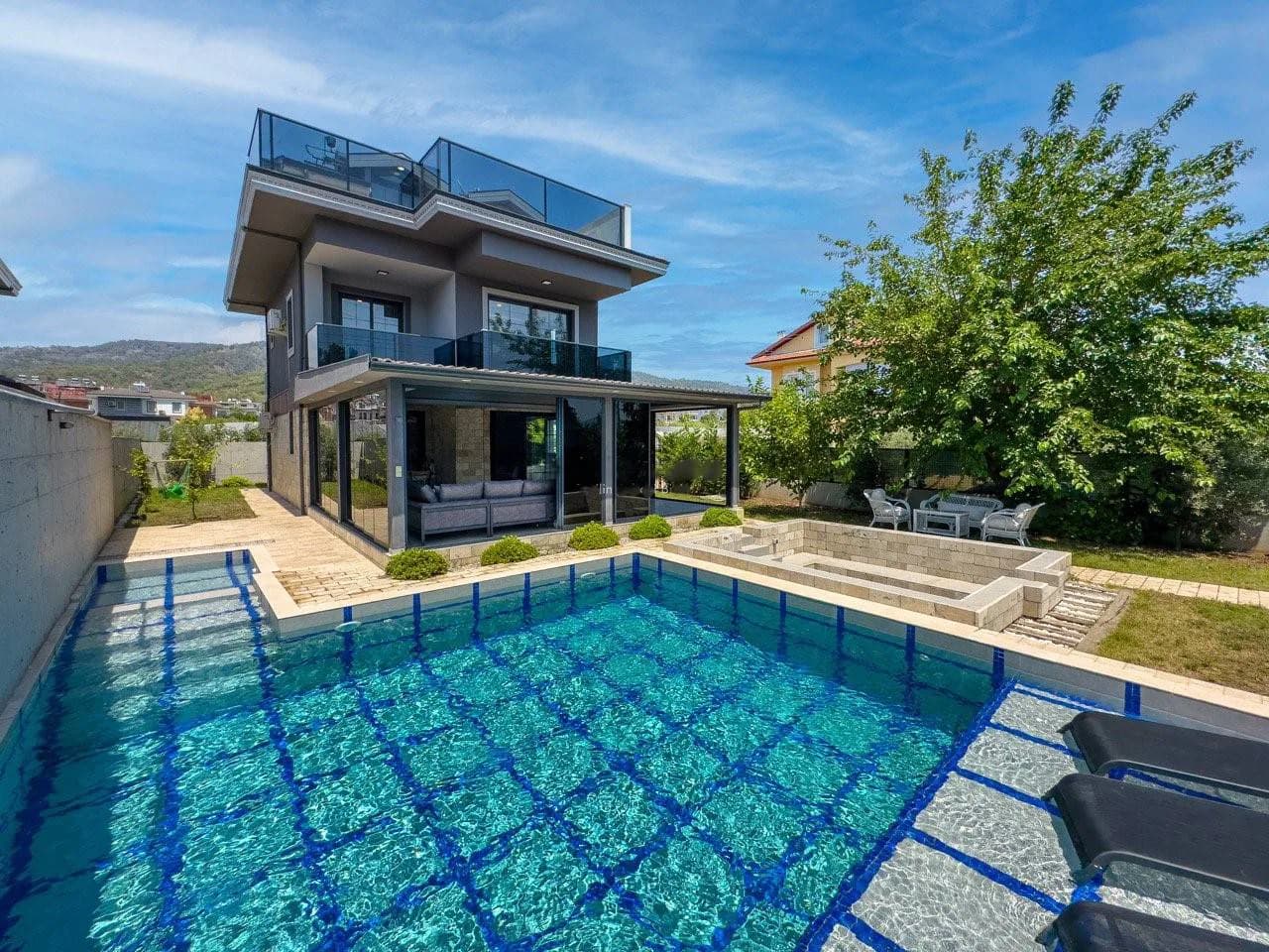 Muğla Fethiye'de Kalabalık Ailelere Uygun, Özel Havuzlu, Lüks Villa görsel 2