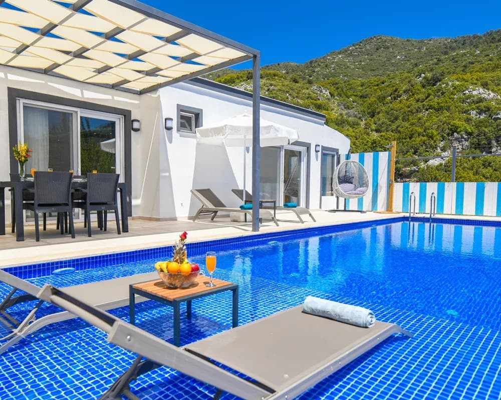 Kaş İkizce'de Doğa Manzaralı, Özel Havuzlu, Modern Villa görsel 1
