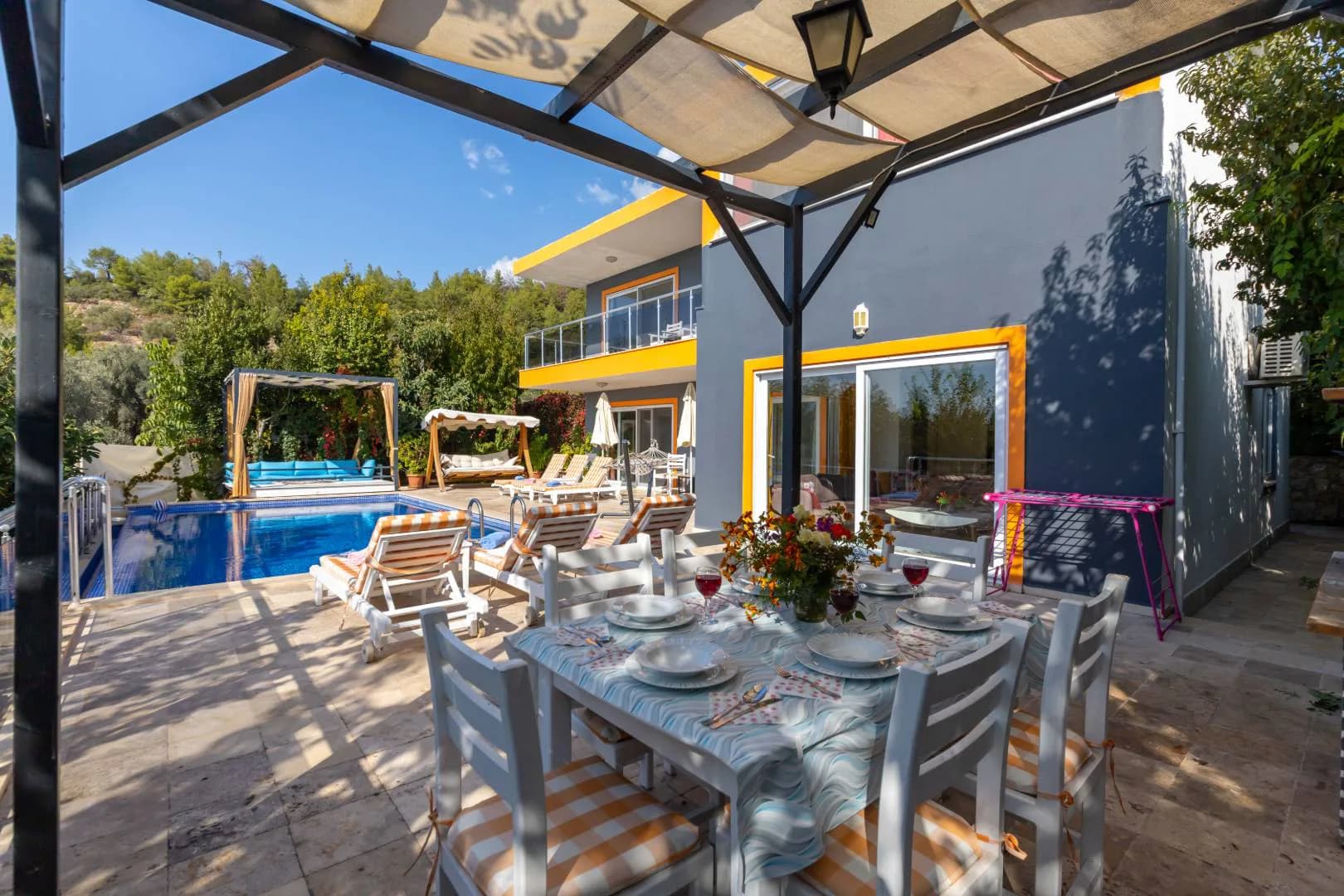 Kaş İslamlar'da Huzur Dolu Doğada, Özel Havuzlu, Lüks Villa görsel 3