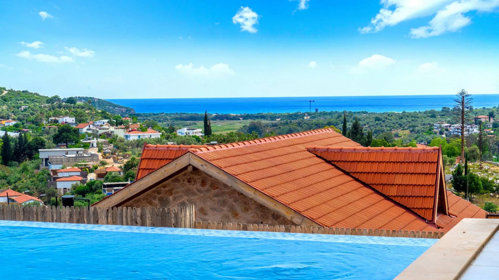 Kaş Bezirgan'da Enfes Deniz Manzaralı, Özel Havuzlu, Taş Villa görsel 2