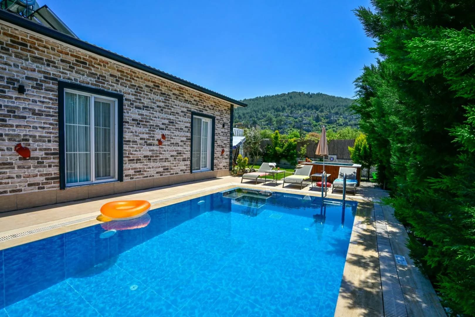 Fethiye Kayaköy'de Yeşillikler İçinde, Özel Havuzlu, Korunaklı Villa görsel 3