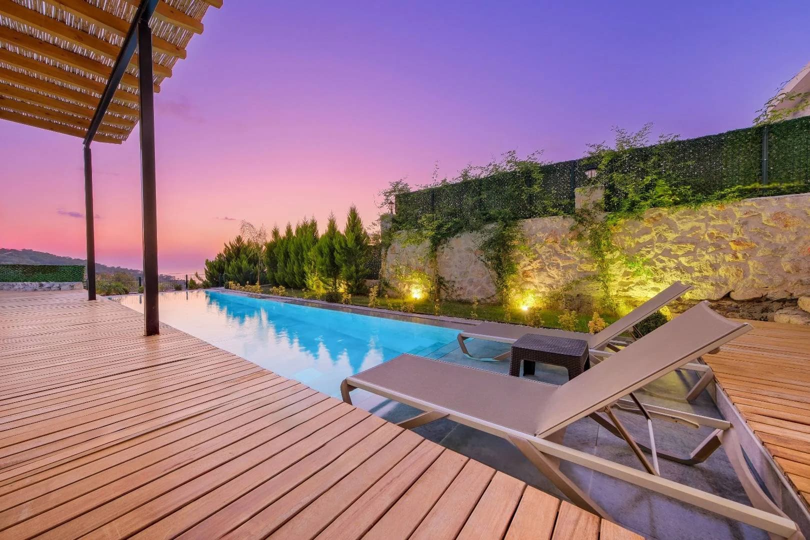 Fethiye Faralya'da Sessizlik İçerisinde, Özel Havuzlu, Kiralık Villa görsel 3