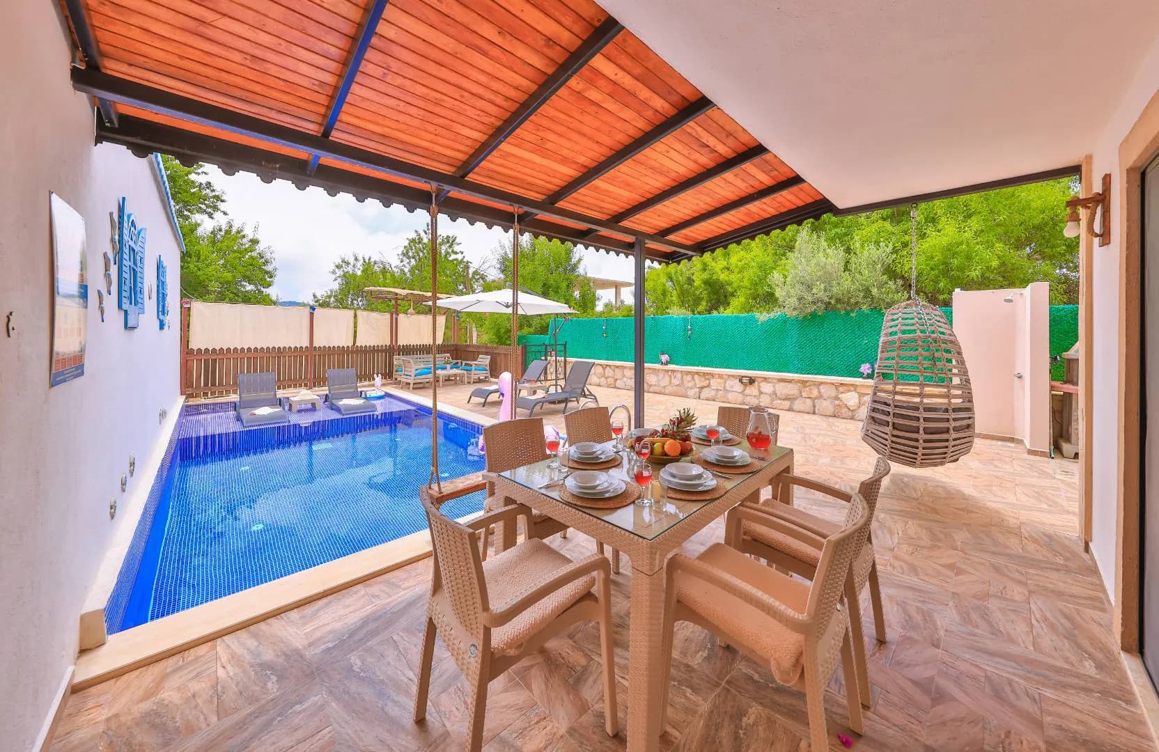 Kaş Çukurbağ'da Merkeze Yakın Konumda, Özel Havuzlu, Lüks Villa görsel 3