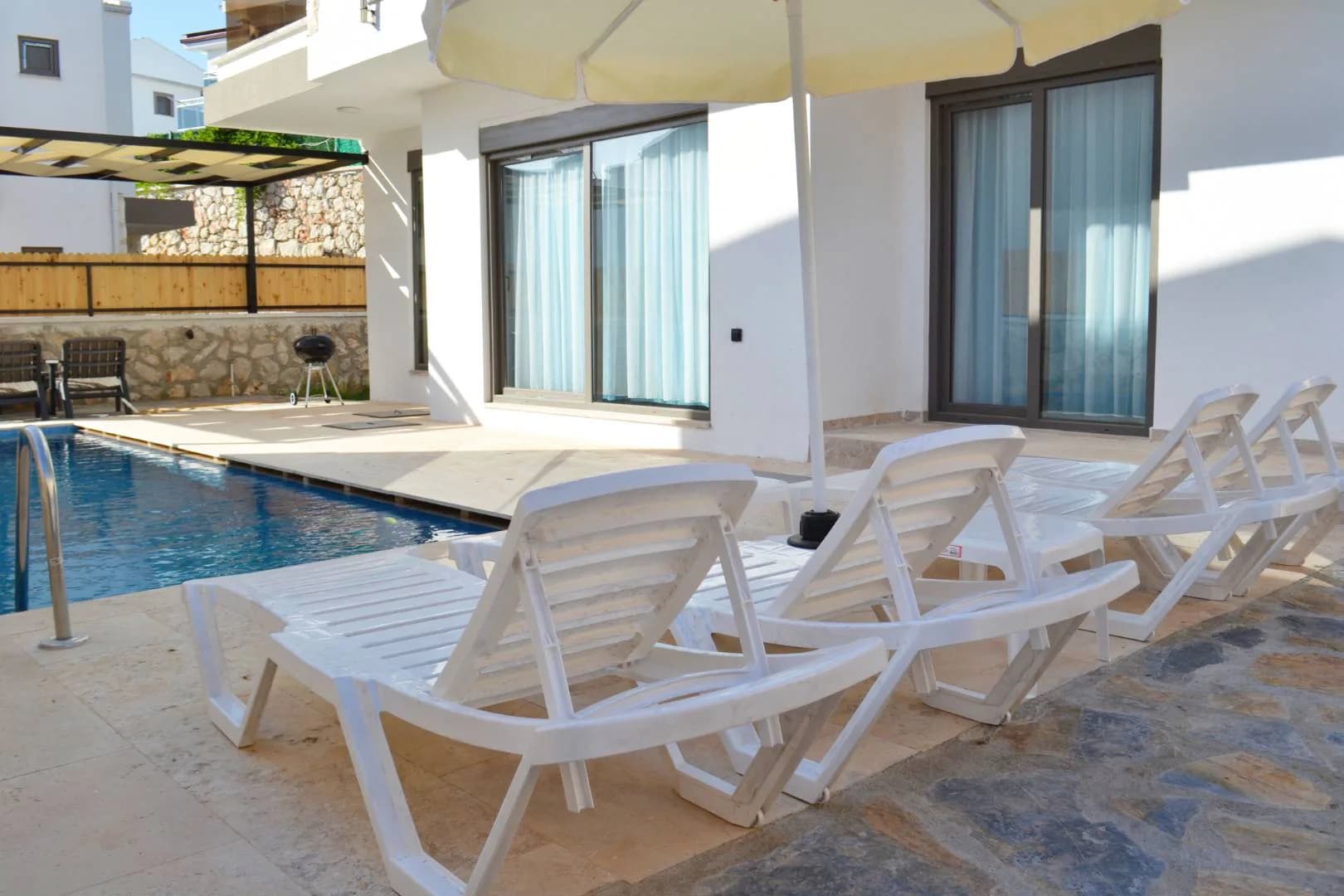 Kaş Andifli'de Kalabalık Ailelere Uygun, Özel Havuzlu, Modern Villa görsel 3