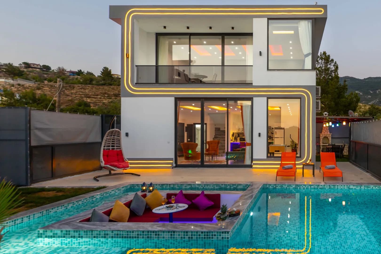 Kaş İslamlar'da Doğa İle İç İçe, Özel Havuzlu, 1+1, Tatil Villası görsel 2