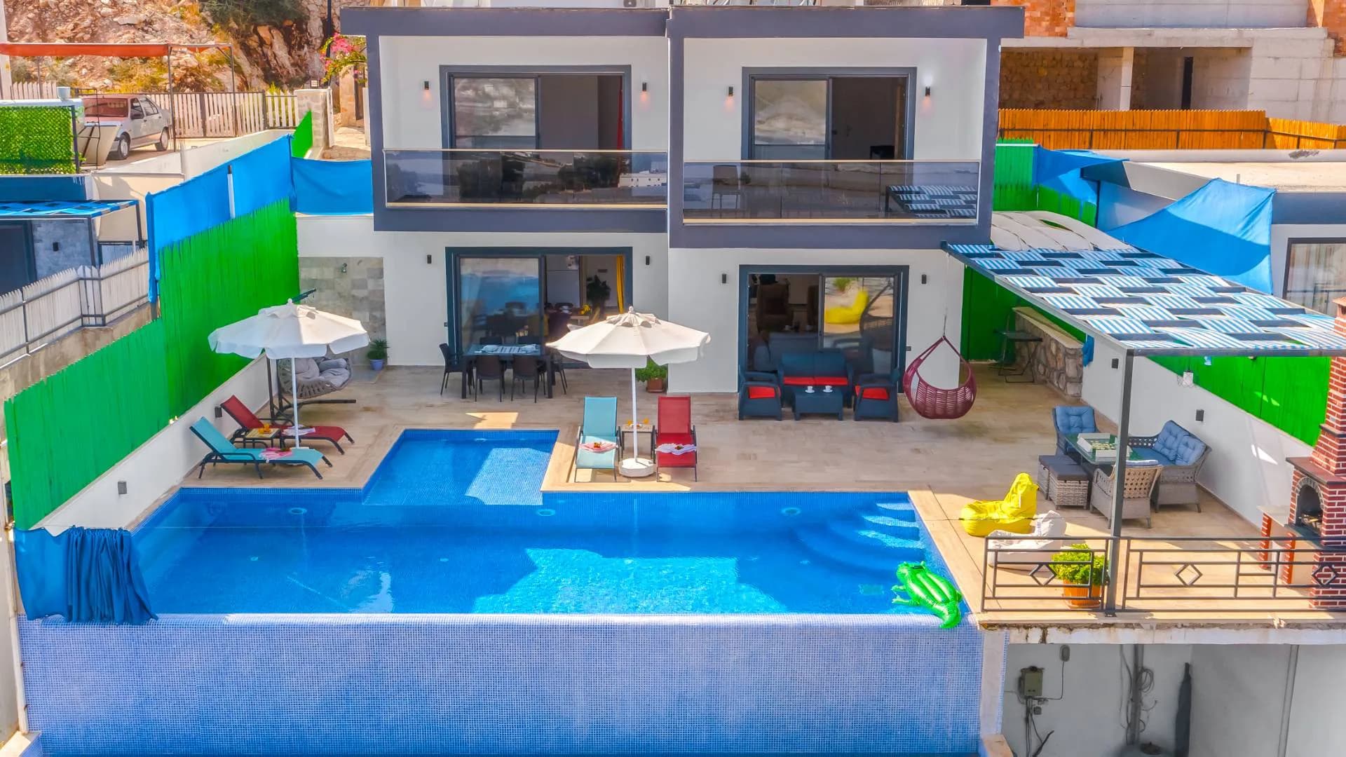 Kaş Yeşilköy'de Eşsiz Doğada, Özel Havuzlu, Jakuzili, Kiralık Villa görsel 2